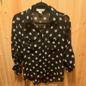 Poke a dot blouse (Size small)